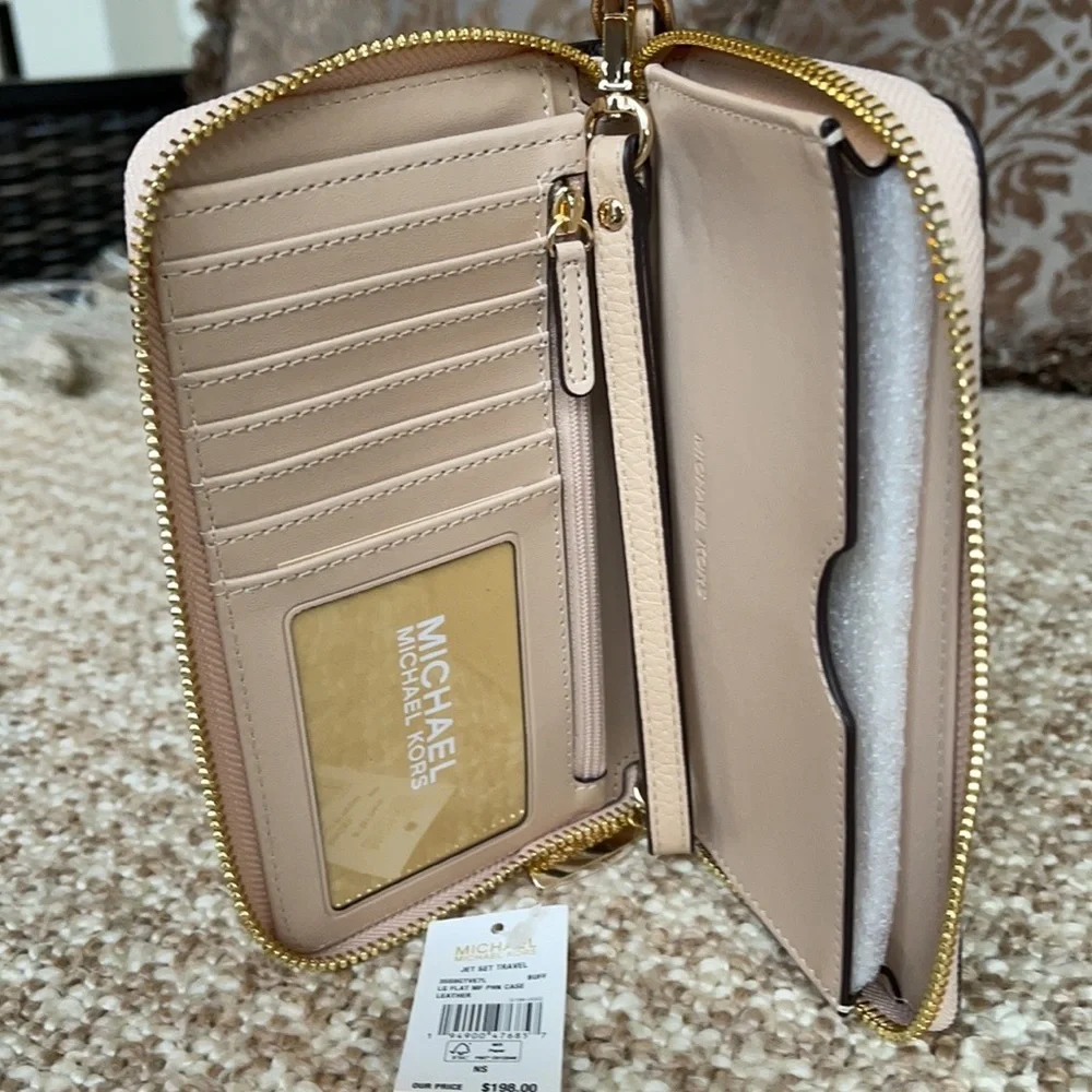 Michael Kors Jet Set Travel LG Flat MF Phone Case - Picture 11 of 16